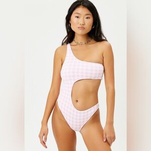 Frankies Bikinis cash one shoulder one piece swimsuit